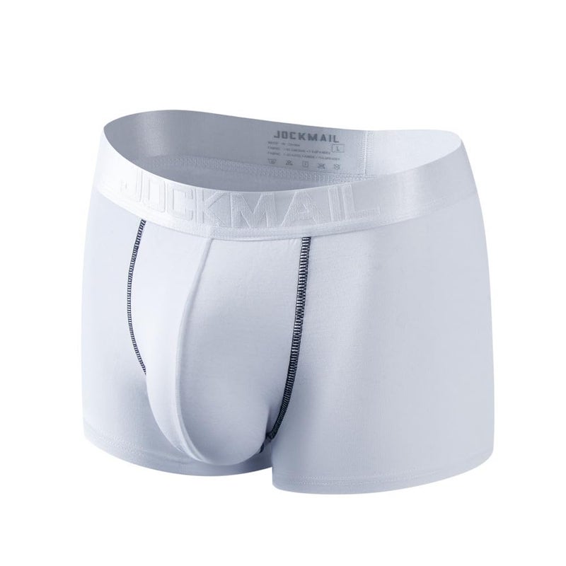 JOCKMAIL Men Underwear Boxer Shorts Modal Men Underwear Health Care Trunks Boxer Briefs White - Image 1